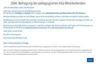 Screenshot der ersten Seite der Befragung