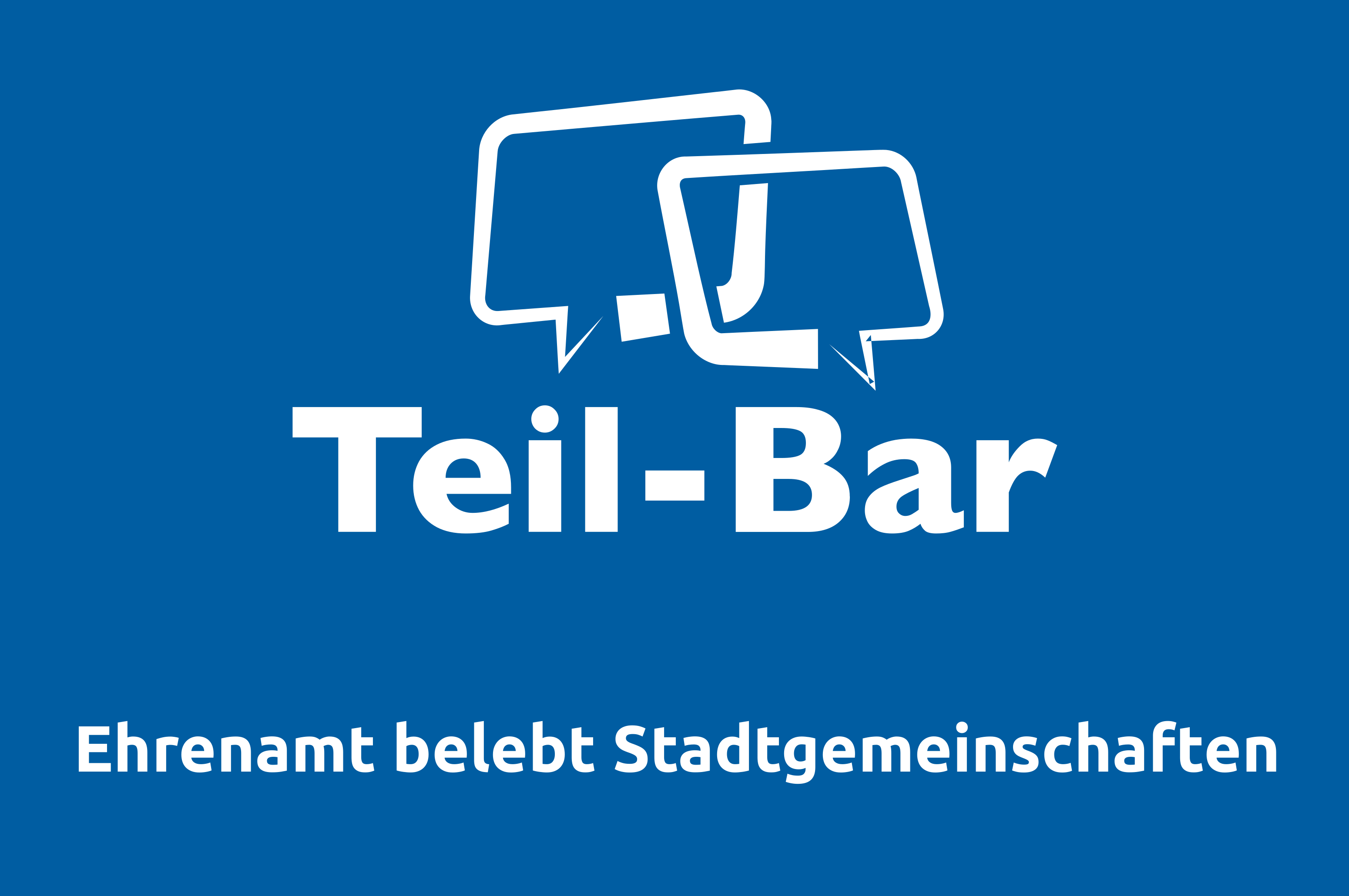 Flyer der Veranstaltungsreihe Teil-Bar